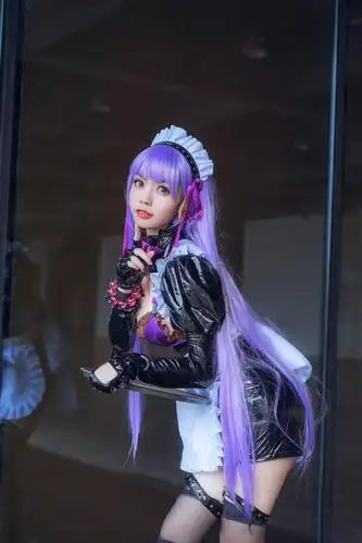 fgo bb女仆同人cosplay_漫展