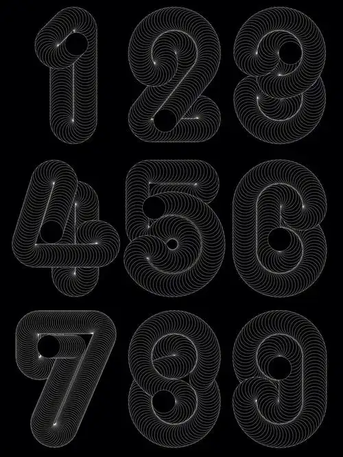 字体设计数字