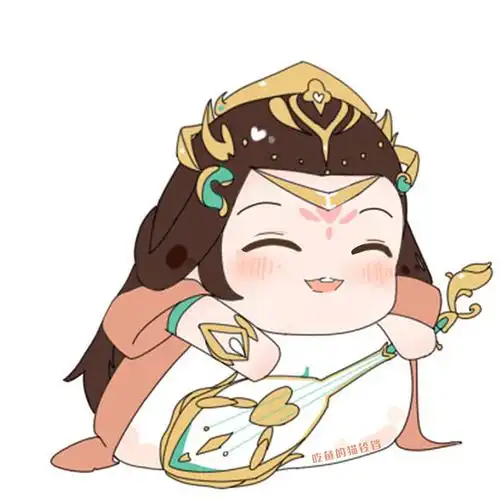 王者荣耀q版插画漫画头像铃铛杨玉环