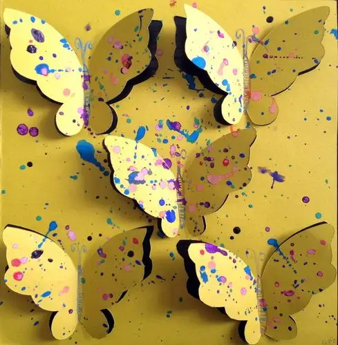 立体小蝴蝶/少儿绘画作品/儿童画/网络美术馆_中国少儿美术教育网