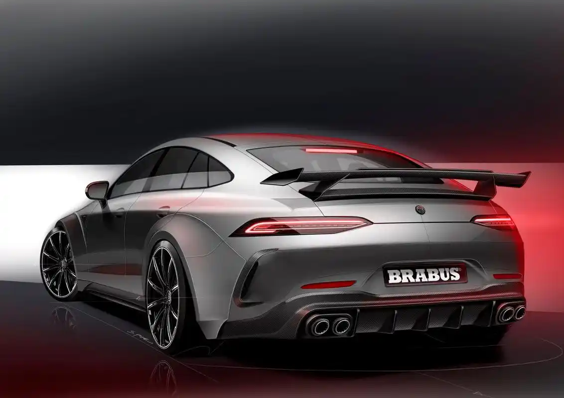 外观太帅了2021款brabusrocket900限量10台输出达888马力28秒破百