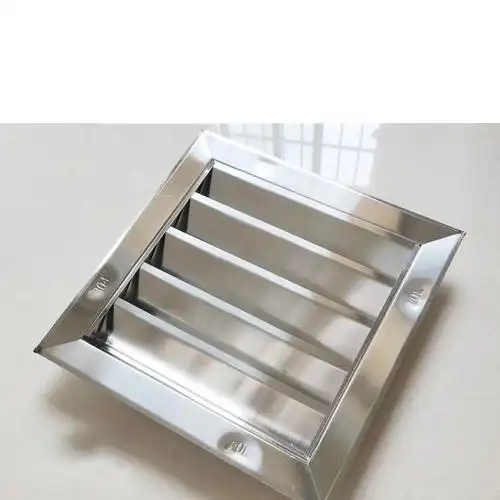 304不锈钢百叶窗厕所卫生间方形通风口格栅外墙排出风口排透气窗30412