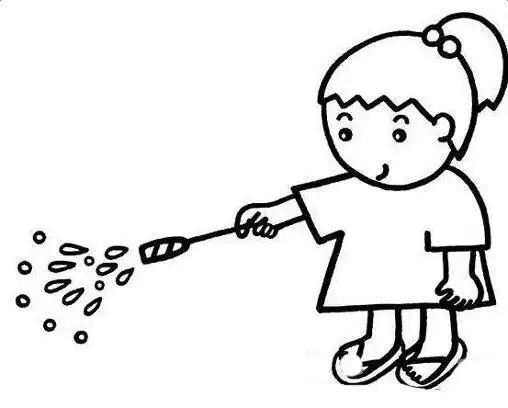 过年小朋友玩烟花简笔画的画法图片儿童新年画放烟花鞭炮烟花简笔画