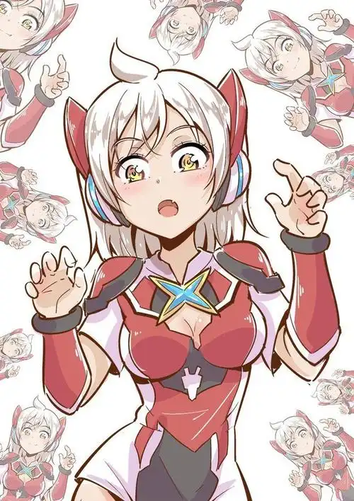 艾克斯娘~插画图片壁纸