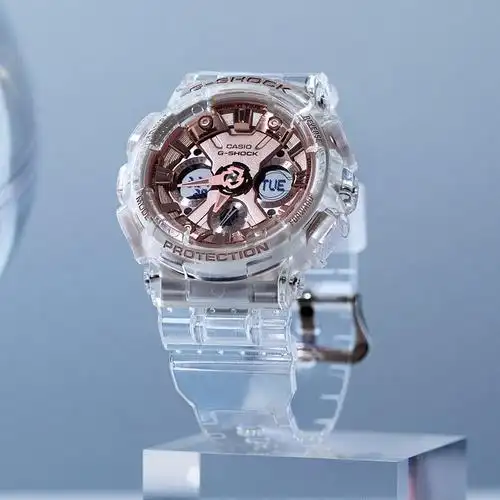 卡西欧手表babyg防水gshock透明运动女表gmas120srs110sr日韩腕表