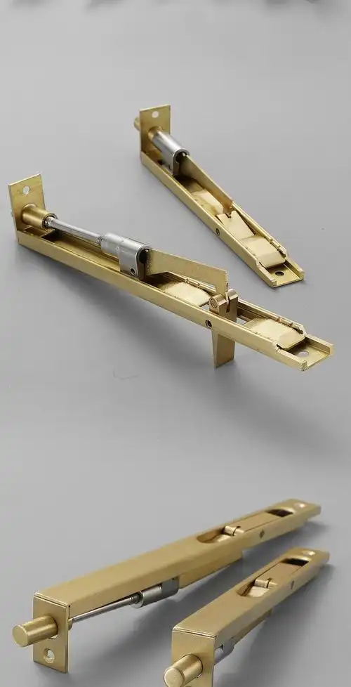 ,纯铜暗插销天地插销子母门对开门插销内嵌式插销子母门双开门插-阿里