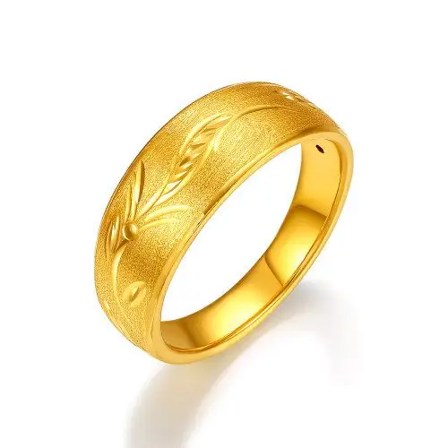 ru jin sui yue/如金岁月黄金戒指女 足金999戒指 送女友妈妈首饰品