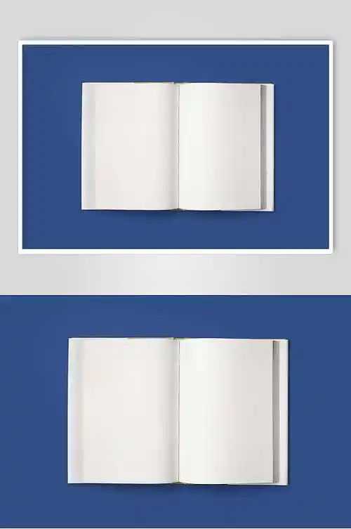 空白书本文创vi设计样机