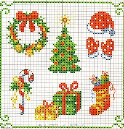 拼拼豆豆图纸 圣诞节专辑