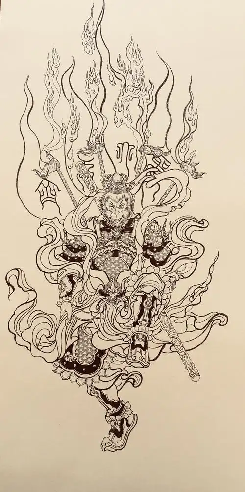 插旗的齐天大圣|纯艺术|绘画|301064844_原创作品-站酷zcool