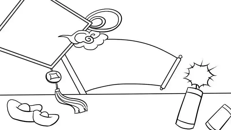 好看的手抄报花边简单卷轴花边关于古诗的手抄报鼠年春节手抄报边框