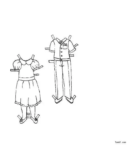 硕士衣服简笔画