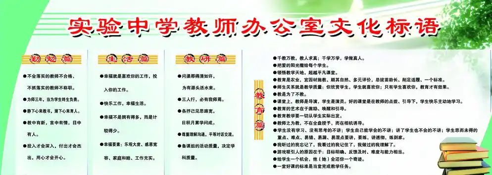 学校文化展板图片