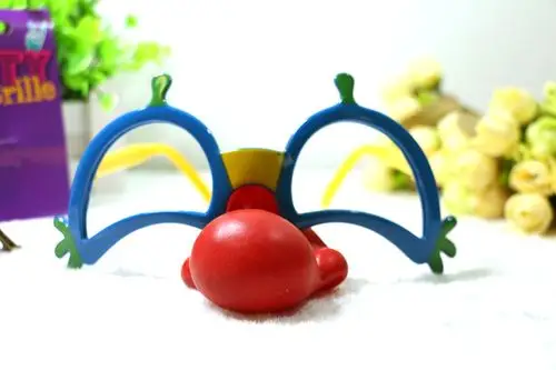 马戏团杂技小丑装扮搞怪眼镜小丑表演派对用品道具小丑搞怪眼镜