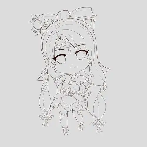 q版貂蝉附过程图顺带搭上吕布