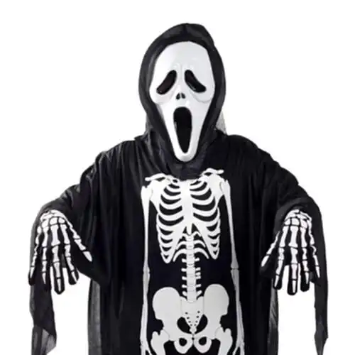 化妆舞会僵尸服万圣节服装成人男女衣服骷髅骨架鬼衣儿童恐怖衣服
