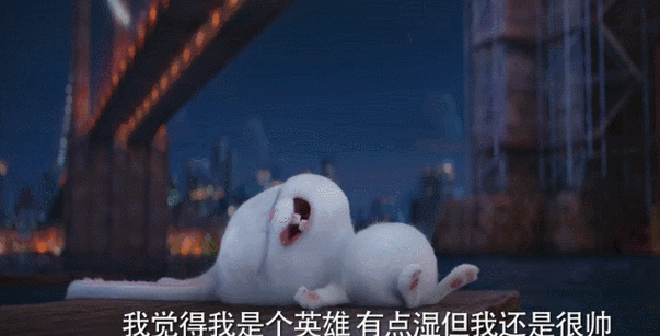 机密兔觉得自己是个英雄有点湿但是还是很帅电影机密兔表情包爱宠大