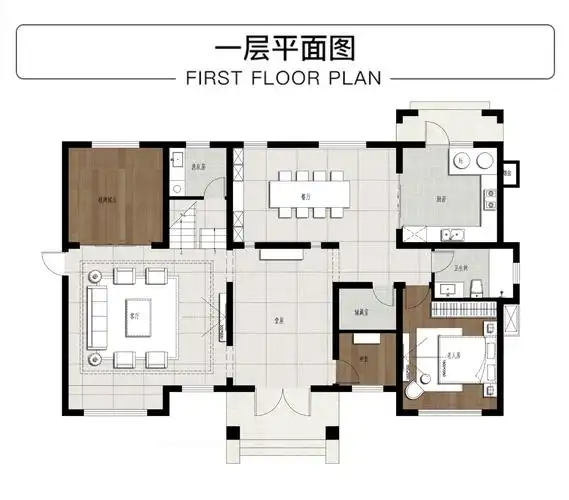 欧式三层别墅设计图平面图