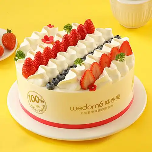 一折生日蛋糕同城_味多美 生日蛋糕同城  水果天然奶油蛋糕 草莓蛋糕