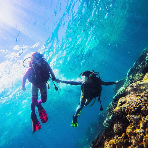 潜水龙湾爱琴海亚龙香蕉船潜水套三亚巴士往返海底国内票务