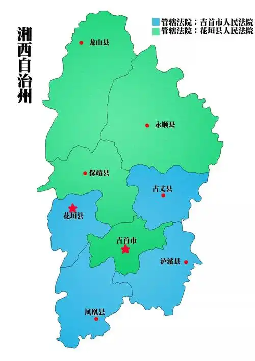 道县人民法院,管辖范围:零陵区,江永县,江华县,宁远县,新田县,蓝山县.