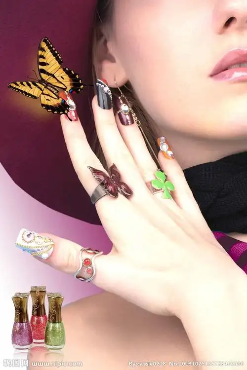 美甲广告 美女图片