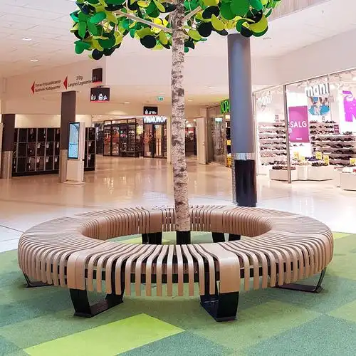 高端商场休闲椅广场长条凳室内创意座椅公共休息区座凳景观等候椅