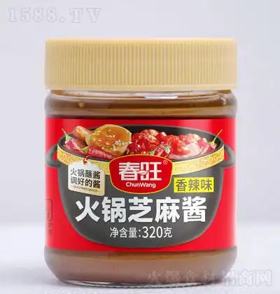 春旺香辣火锅芝麻酱320g-芝麻酱-调味酱-火锅伴侣