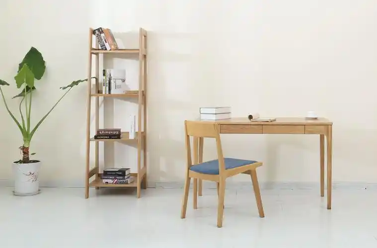 北欧简约实木橡木书桌木质商务电脑桌办公书桌写字台书房家具