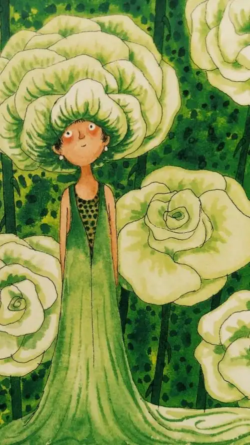 几米^ 插画* 漫画 壁纸° 女孩,花