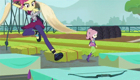 射箭翻跟头卡通动漫gif动图_动态图_表情包下载_soogif