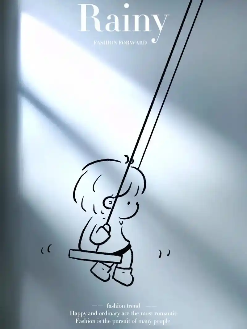 小男孩荡秋千简笔画教程!#荡秋千 #简笔画教 - 抖音