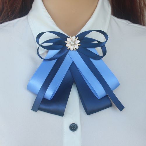 职业领结女衬衫衬衣制服工作服正装银行上班领花带别针配饰蝴蝶结