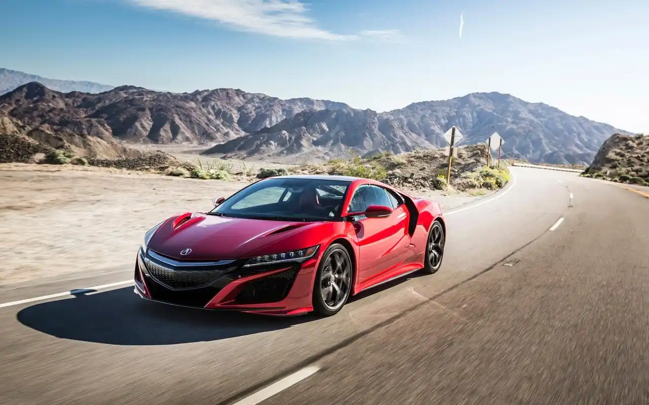 讴歌acura红色跑车高清汽车图片壁纸