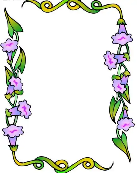 黑板报简单花边图案大全-清新淡雅的图案