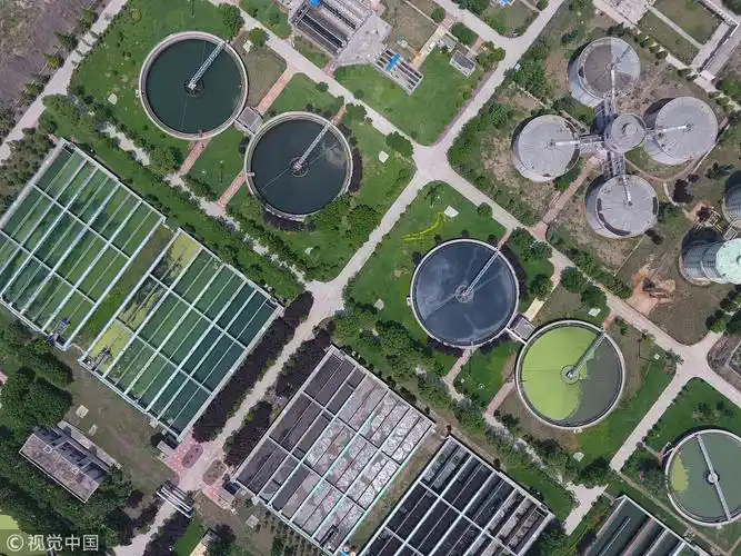 鸟瞰"城市水肺"污水处理厂