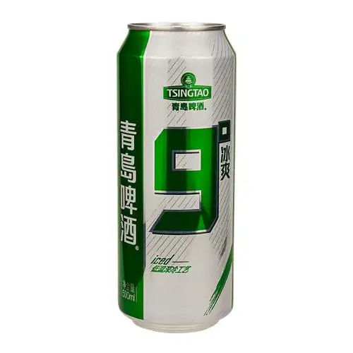 tsingtao青岛啤酒9度冰爽西安特产青岛九度汉斯500ml12啤酒