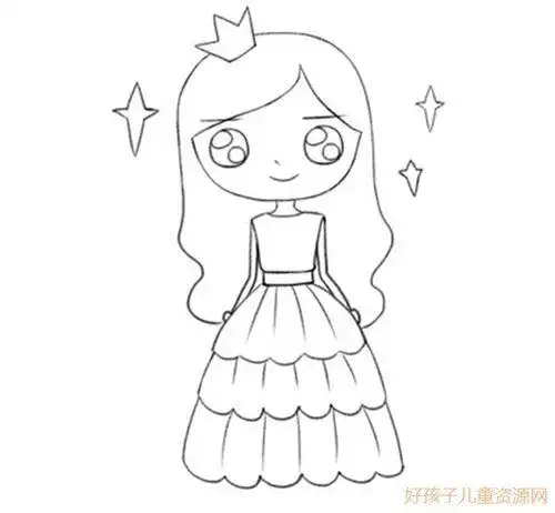 画公主怎么画画公主简笔画