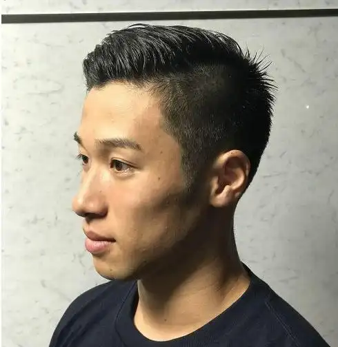五款男士两侧短中间长的发型-两边剃光发型-帅哥发型网