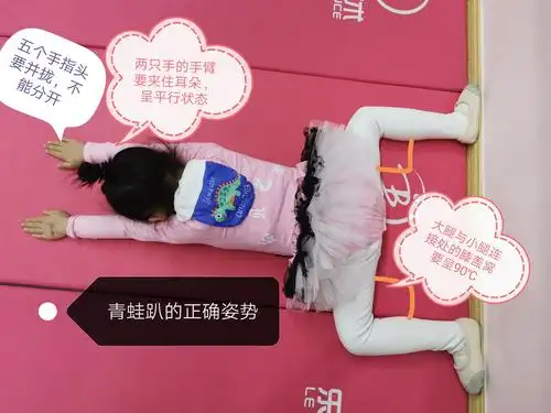 最开始的青蛙趴…是为了锻炼宝贝胯部的柔韧性