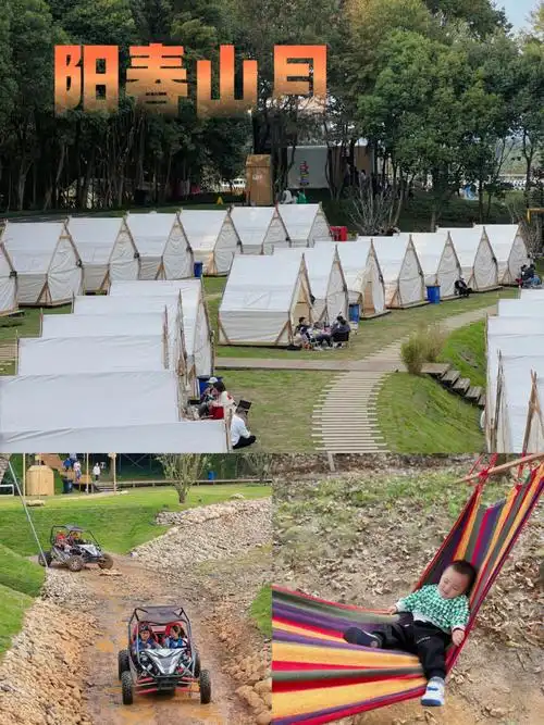 烧烤露营遛娃超的阳春山月度假村