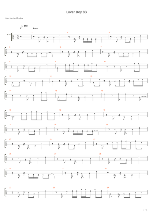 lover boy 88吉他谱