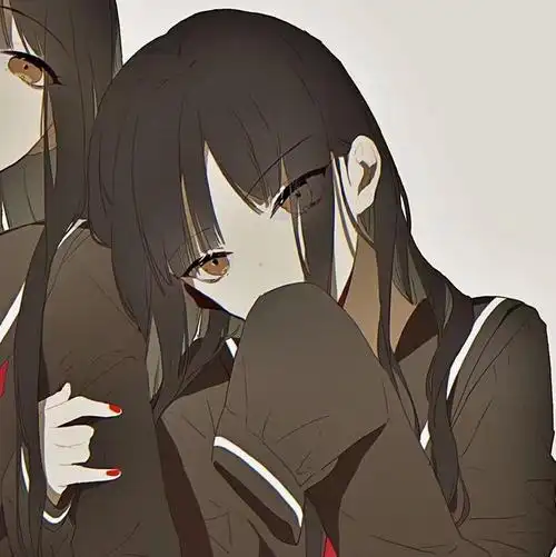 百合头像一个高冷一个可爱