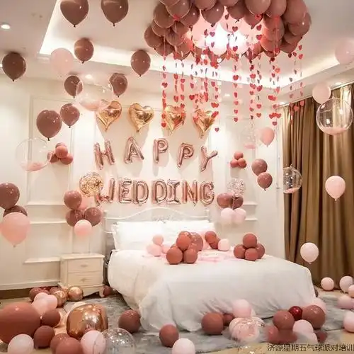 卧室床头气球摆放风水讲究,选择婚房气球布置 第1张