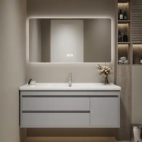 0成交18件陶瓷一体盆浴室柜洗手盆柜组合现代洗脸盘卫生间洗漱台厕所