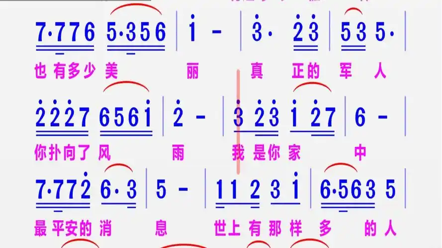 妻子动态简谱谭晶演唱简谱视唱