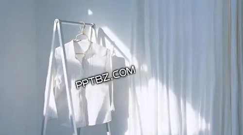 唯美简约高清衬衫ppt背景图片下载