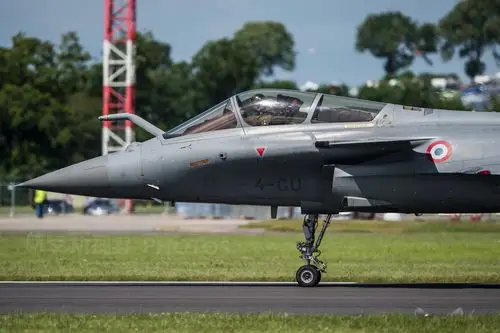 法国空军阵风c战斗机典型四代半战机造型酷炫