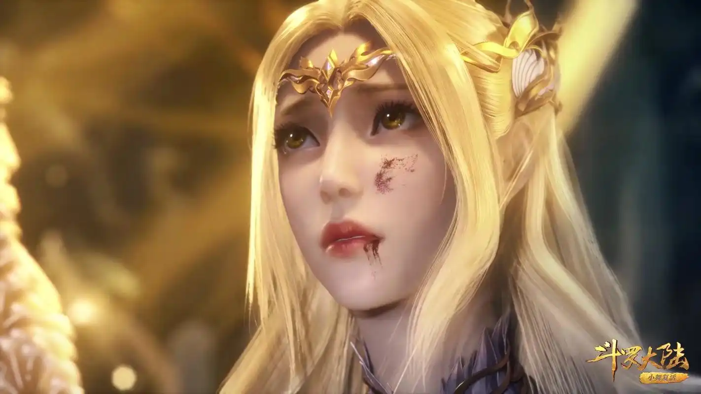 斗罗大陆:判若两人的千仞雪,这大眼睛也太萌了,好可爱