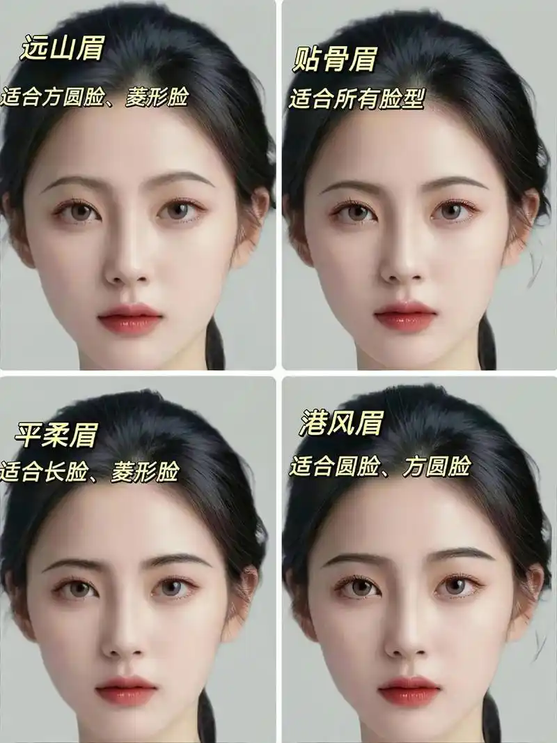 2024最新眉形流行趋势 百分之99的人平时的眉型都是不适合 - 抖音